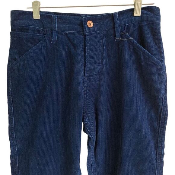Taylor Stitch The Camp Pant men’s 28 in indigo cord blue corduroy button fly NEW - Picture 6 of 14